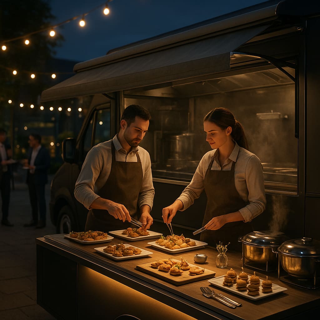 Corporate event food truck catering