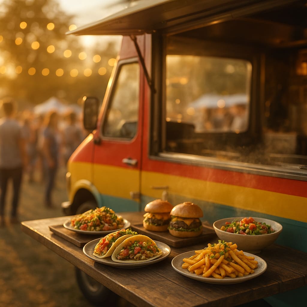 Festival food truck scene